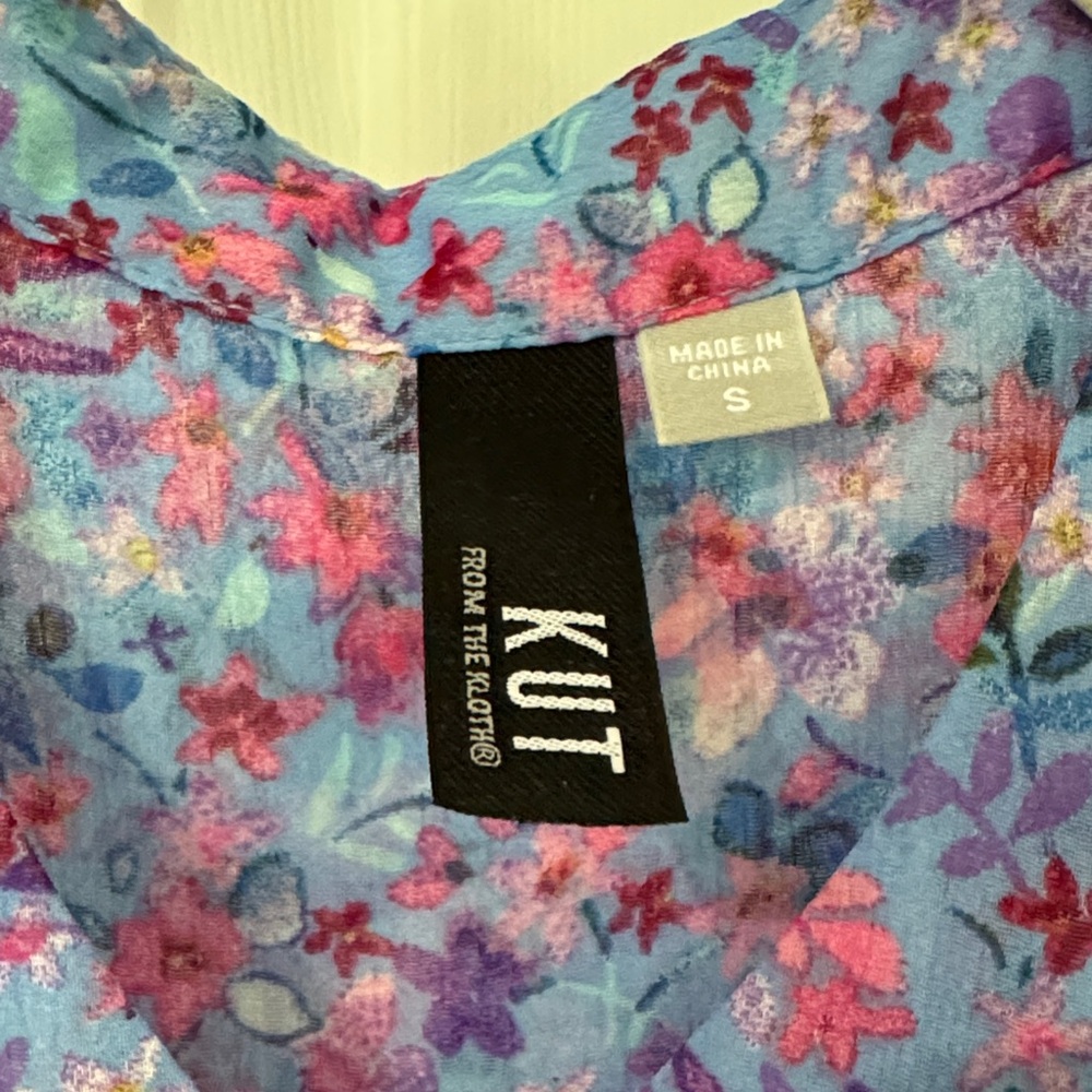 Kut from the Kloth Multicolor Floral Blouse